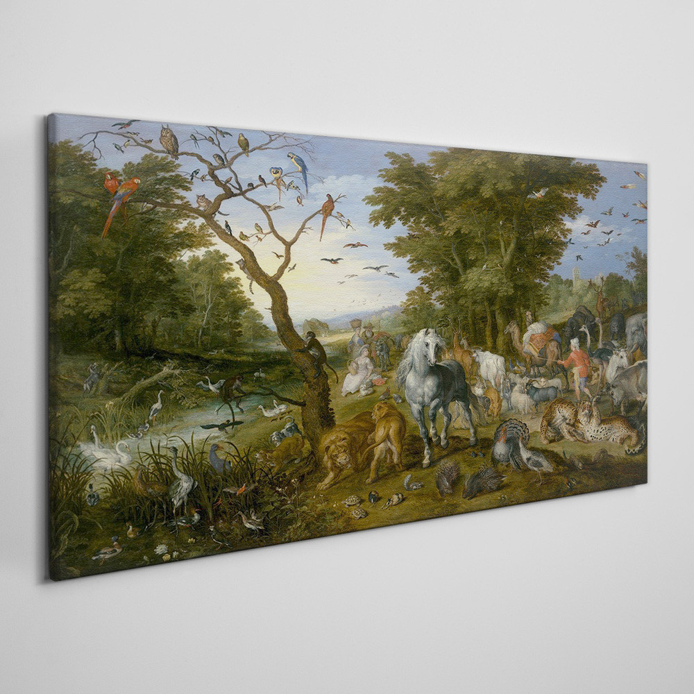 PL Coloray Obraz Canvas Religijne Zwierzęta Noe 100x50cm