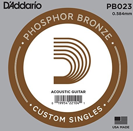 D'Addario ball End fosforu z brązu Single Strings PB023