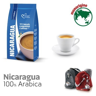 Italian Coffee Nicaragua - 100% Arabica kapsułki do Tchibo Cafissimo - 12 kapsułek