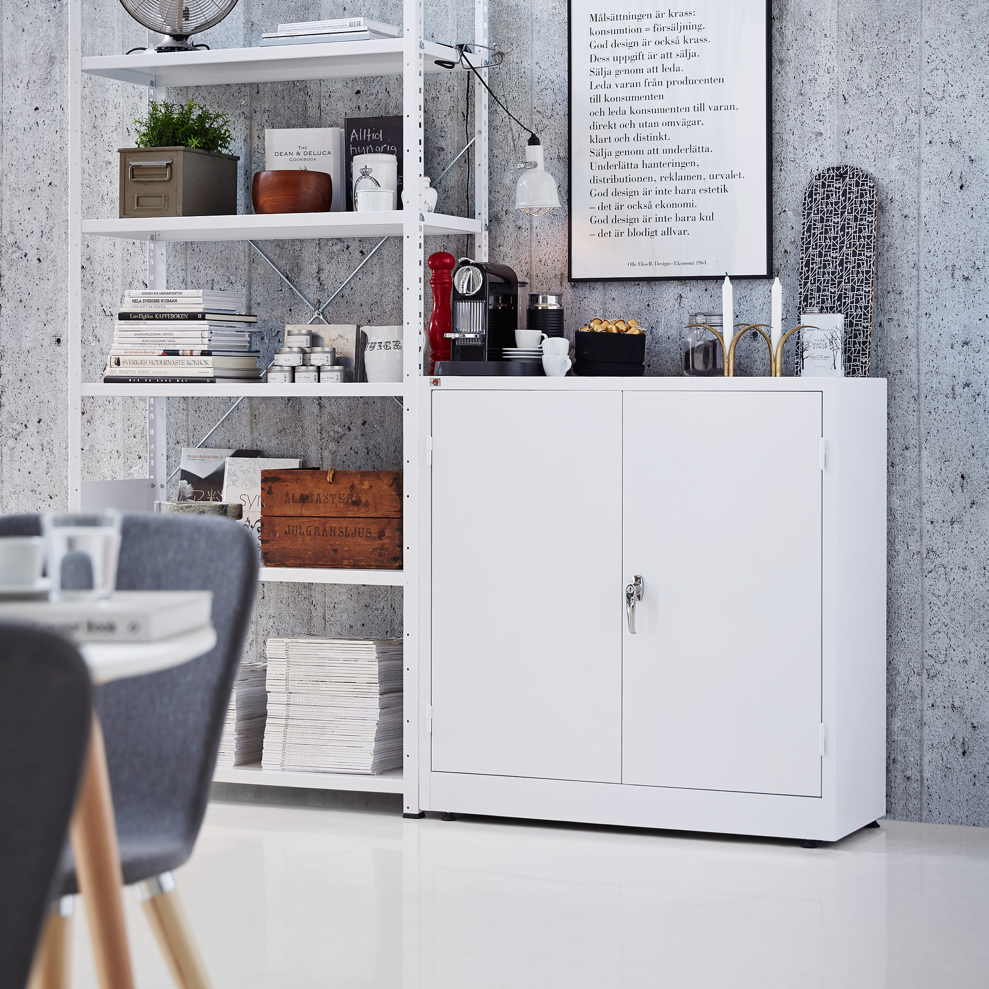 AJ Szafa Style 2 półki 1000x1000x400 mm biały biały 11904