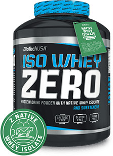 BioTech Iso Whey Zero Lactose Free (Izolat Białka Serwatkowego) 908g Pistacja