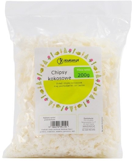 KruKam Chipsy kokosowe KOKOS 200g