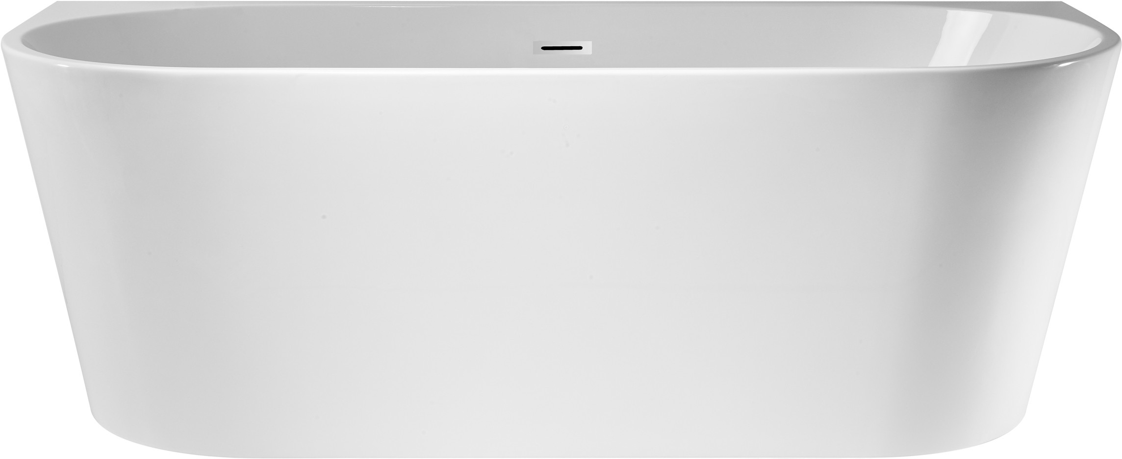 Corsan Wanna przyścienna wolnostojąca E030 Mono 160 cm z wykończeniem chrom E-029L