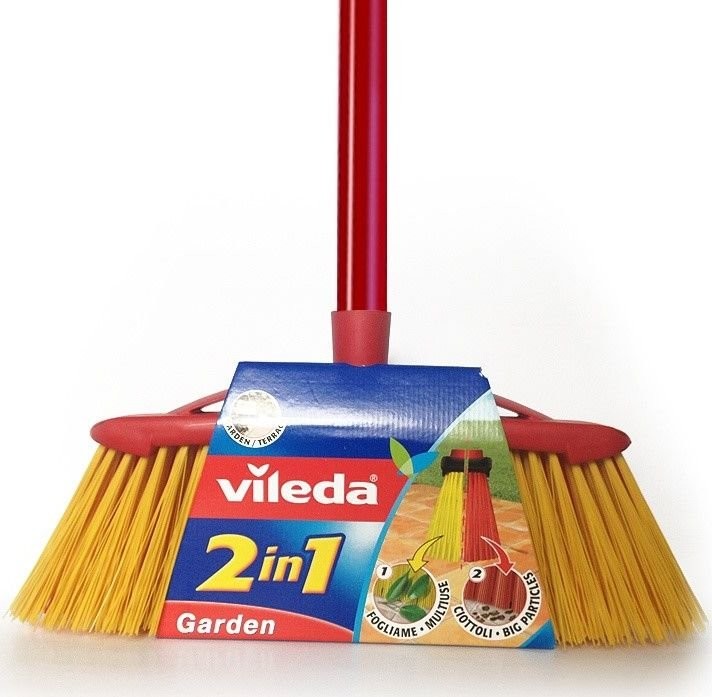 Vileda Garden 2w1 Szczotka zewnętrzna z dwoma rodzajami włosia 105140