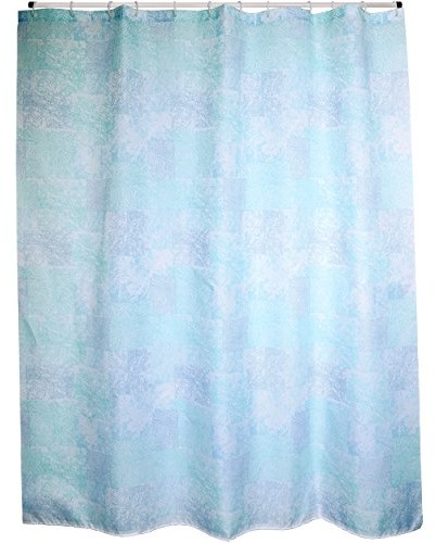 MSV zasłona prysznicowa Premium Java cadix z poliestru 180 x 200 cm, niebieski, 30 x 20 x 15 cm 143205