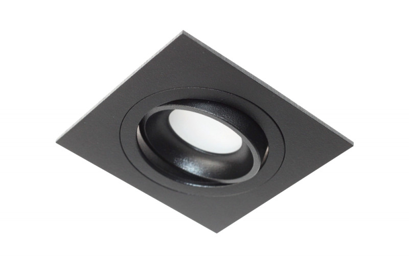 Light&More LM 826/1 BK OPRAWA HALOGENOWA WPUSZCZANA REGULOWANA OCZKO ALUMINIUM CZARNY PAR16 MR16 GU10 230V LED LM 826/1 BK