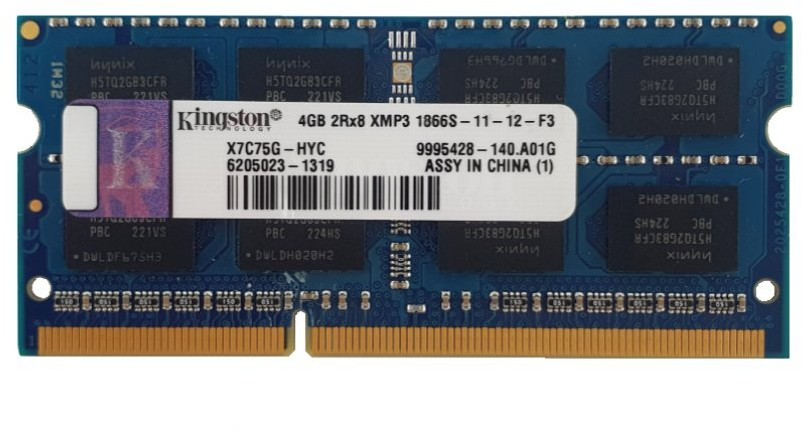 Kingston Pamięć RAM 1x 4GB DDR3 1Rx8 1866MHz PC3-12800 SO-DIMM X7C75G-HYC X7C75G-HYC