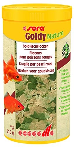 Sera surowice Goldy Nature naturalna płatek karmy dla małych ryb zimnej wody bez-kolorów i środków konserwujących 32249