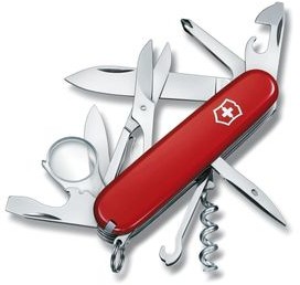 VICTORINOX Scyzoryk Victorinox Explorer czerwony Celidor 91mm 1.6703