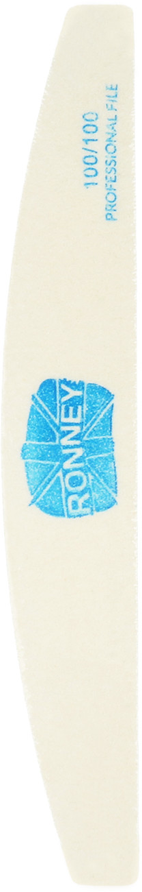 Ronney Ronney Professional Nails Pilnik Papierowy Biały Półksiężyc 100/100