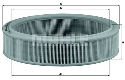 Knecht Filtr powietrza LX 857 LX 857