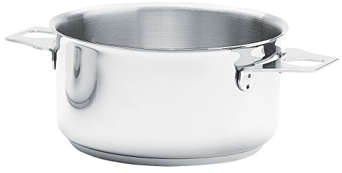 DE BUYER rondel garnek do smażenia, ze stali nierdzewnej, srebrny 3491.18