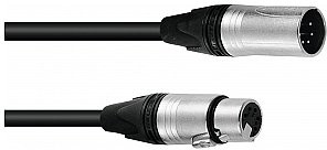 PSSO DMX kabel XLR 5pin 3m bk Neutrik 30227825