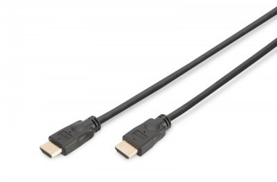 Digitus Kabel połączeniowy HDMI HighSpeed z Ethernetem 4K 60Hz UHD Typ HDMI A/HDMI A M/M czarny 5m (HOSA SRC-203)