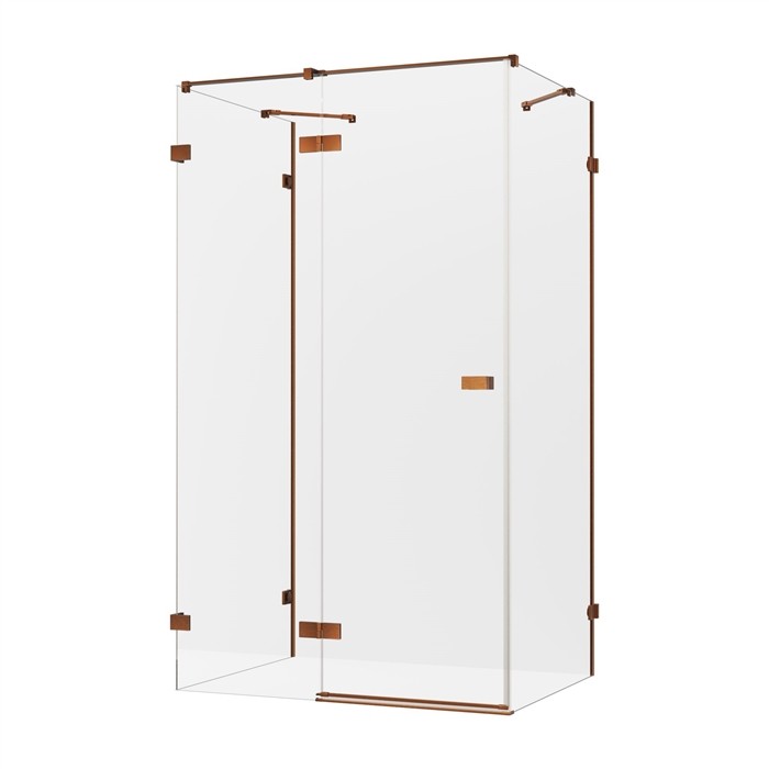 New Trendy 80x100 cm Avexa Copper Brushed EXK-3693 przyścienna lewa