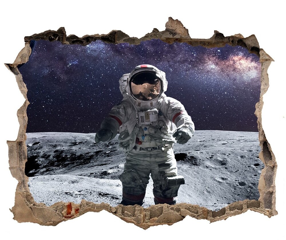 Wallmuralia.pl Fototapeta dziura na ścianę Kobieta w koronie