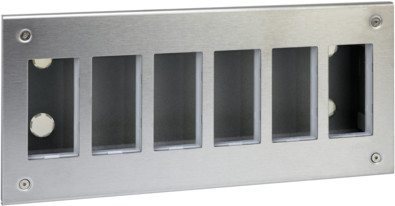 SCHNEIDER Obudowa-podtynkowa-S500-METAL-6-modułowa-12x-K45-kompletna 51000116-036