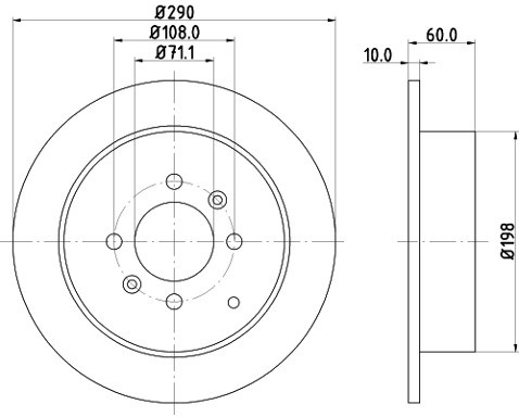 HELLA PAGID Tarcza hamulcowa PAGID 8DD355105-231