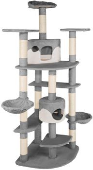 TecTake Drapak dla kota Nelly 204 cm szary/biały 402109