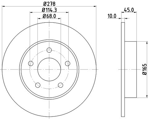 HELLA PAGID Tarcza hamulcowa PAGID 8DD355110-401
