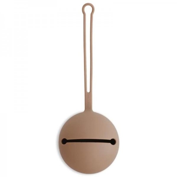 Mushie Mushie - Etui na smoczek do wózka Kula Ball Natural