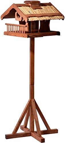 Luxus-Vogelhaus Luksusowy domek dla ptaków 49009FSC ze stojakiem masywny, rozmiar XXL, 54 x 53 x 157.5 cm