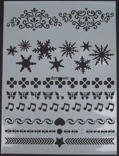 SZABLONY DO MALOWANIA RYSOWANIA NADRUKÓW 29 x 39cm 6