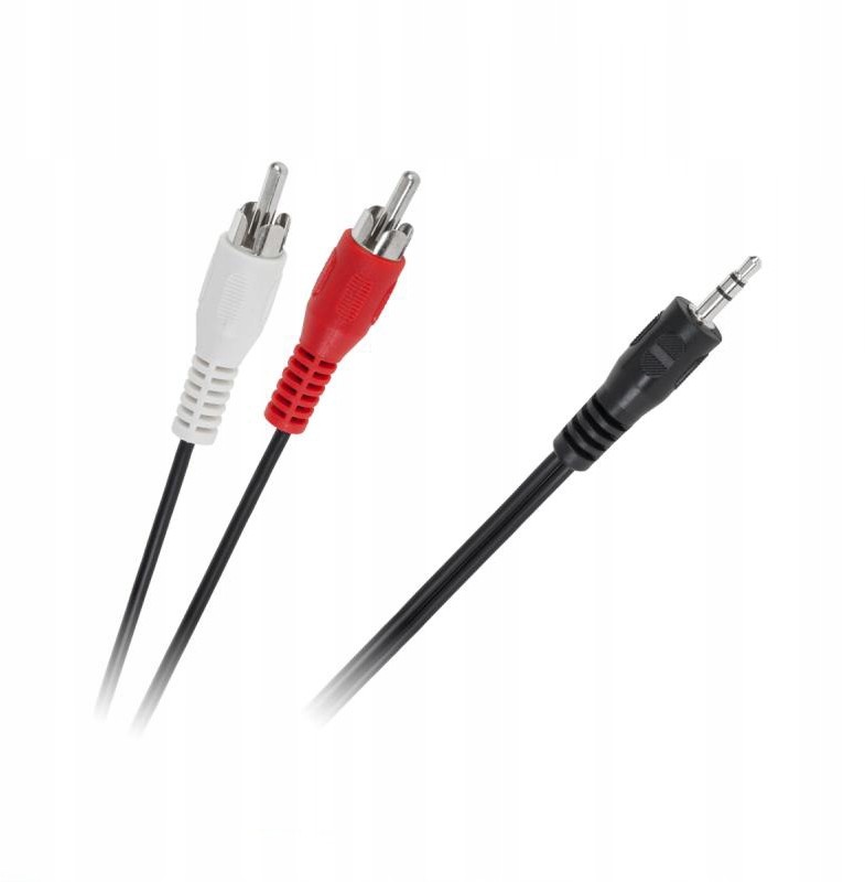 Kabel Przewód Audio Jack 3,5mm 2 Rca 1,8m Aux Rca