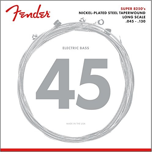 Fender SUPER 8250-5M NICKEL plated Steel TAPERWOUND 5-TRING Bass struny do basów - 040/130TW 0738250456