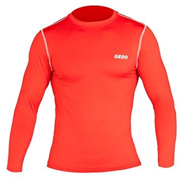 Gedo gedo cat003 koszulka z długim rękawem unisex, czerwony CAT003-Rj-5XS
