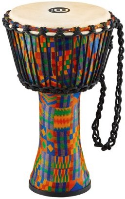 Meinl Percussion meinl Percussion pad1-S African Djembe z tworzywa sztucznego futra, Travel Series, Rope Tuned, średnica 20,32 cm (8 cali) (Small) PADJ2-S-G