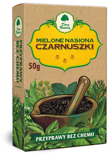 Dary Natury Czarnuszka mielona 50g (kartonik) Przyprawa bez chemii