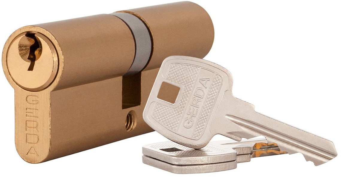 Gerda OBI Wkładka bębenkowa WK E1 mosiądz 40/50