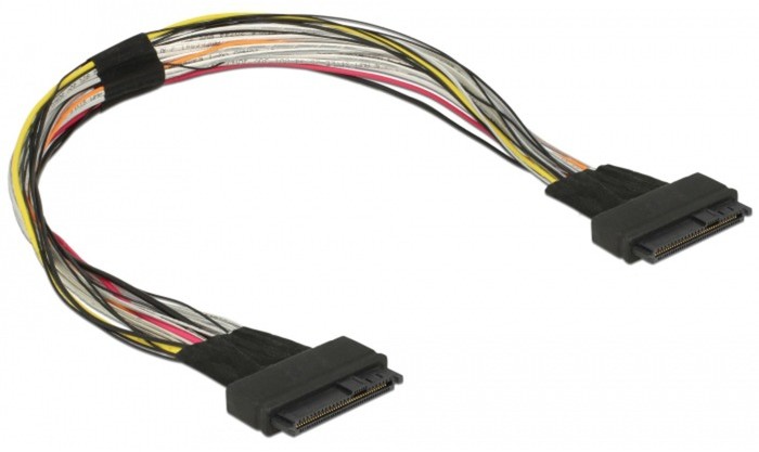 Delock 84824 przejściówka U.2 SFF-8639 Czarny, Kabel