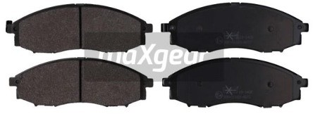 MaxGear Zestaw klocków hamulcowych, hamulce tarczowe 19-1408