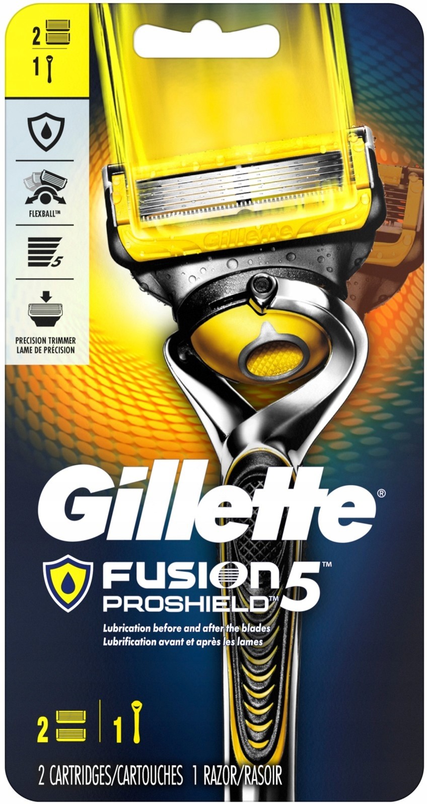 Gillette Fusion 5 Proshield Flexball 2 wkłady Usa