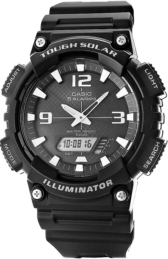 Casio Zegarek Męski AQ - S810W-1AV 10 Bar SOLAR Do pływania AQ-S810W-1AVDF