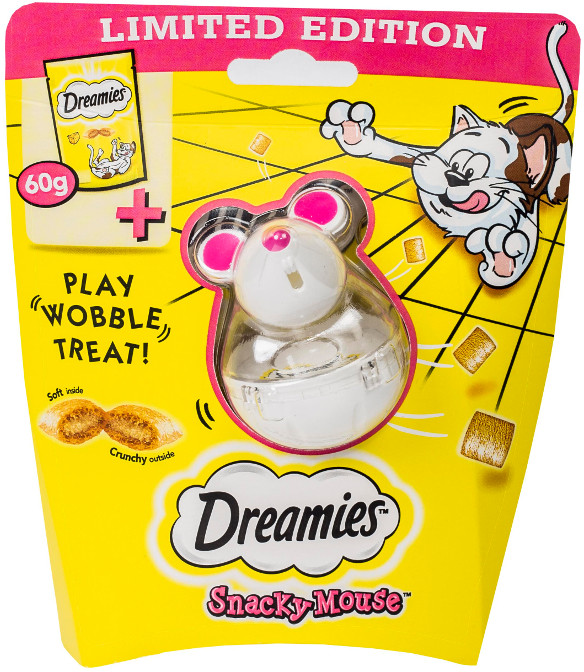 Dreamies Dreamies Snacky Mouse - Przysmaki z serem + Zabawka