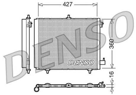 DENSO Chłodnica klimatyzacji DCN21009