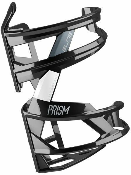 Elite Koszyk bidonu Prism prawy Carbon glossy White