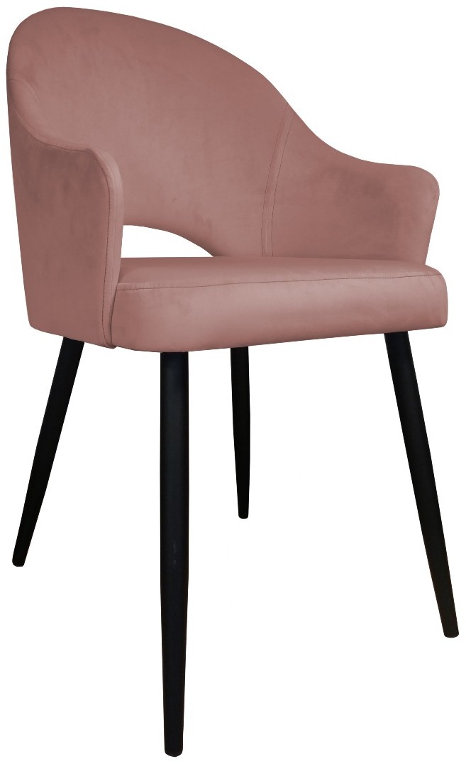 Atos Krzesło JENISEJ VELVET różowe nowoczesne do salonu VELVET-MG58