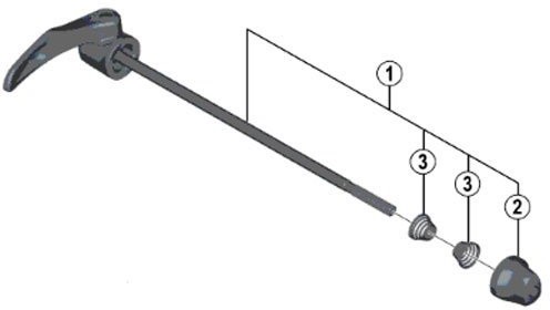 SHIMANO część zamienna fh5800 W całości f/R 163 MM Y31F98010