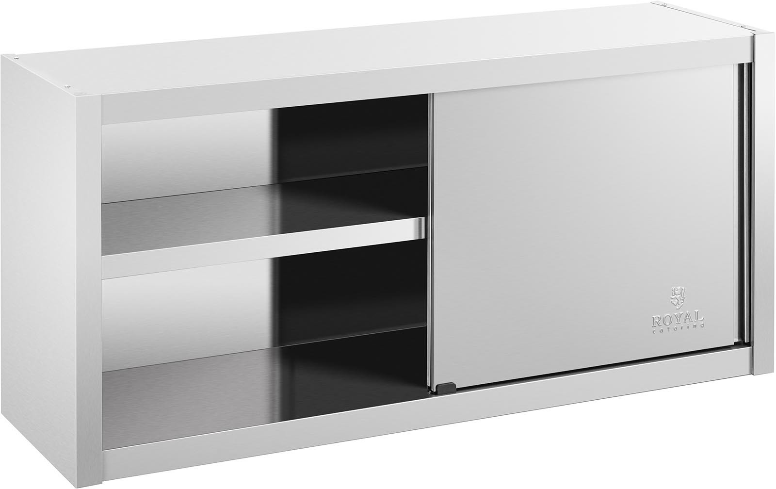 Royal Catering Szafka ścienna - stal nierdzewna - 120 x 45 x 60 cm RCSSWC-120X45-S - 3 LATA GWARANCJI RCSSWC-120X45-S