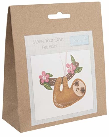 Trimits Trimits Filcowy zestaw dekoracyjny: Leniwiec, 14,5 x 8,5 cm GCK080