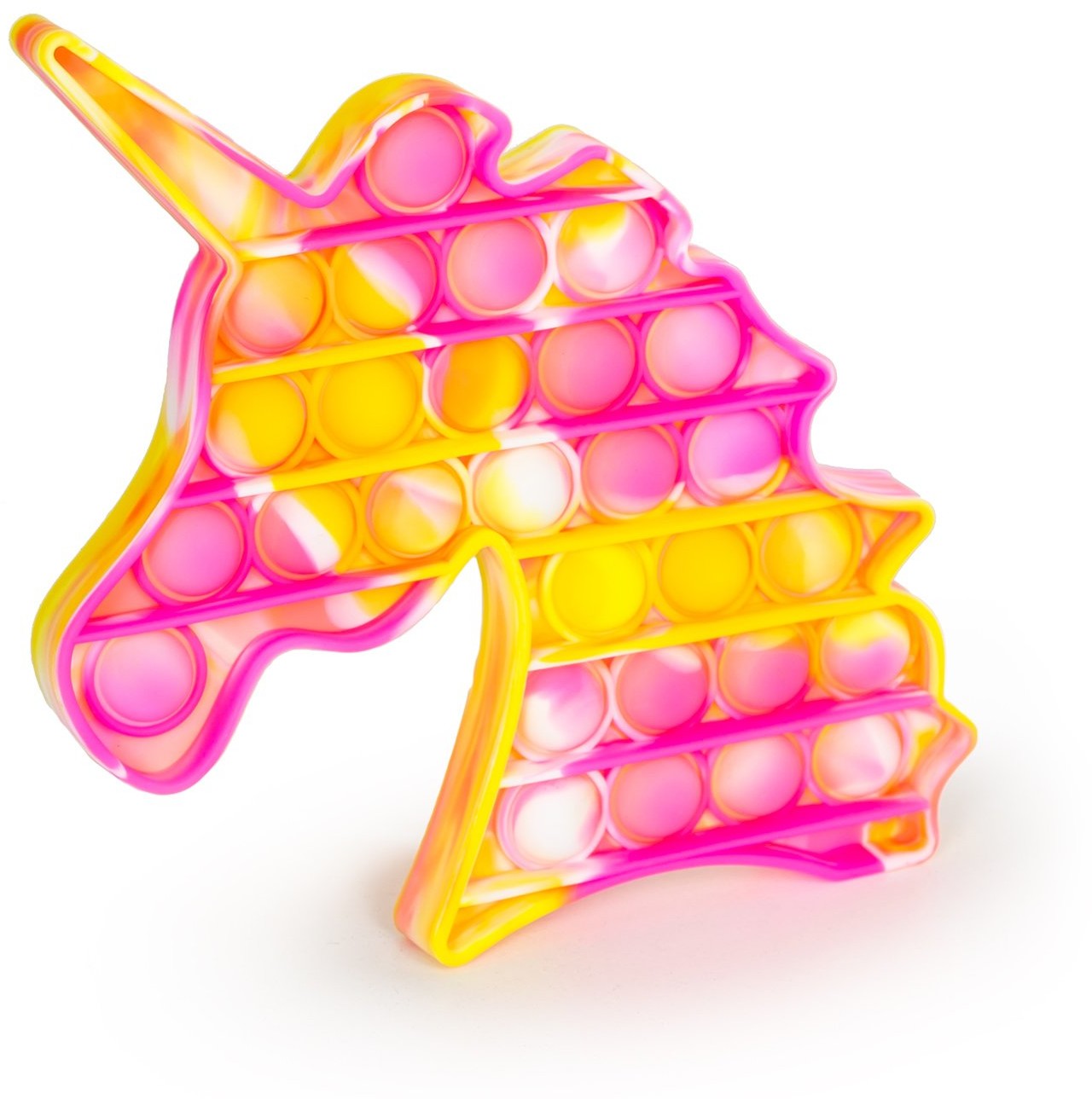 Norimpex POP IT Zabawka antystresowa gniotek Jednorożec Żółto-różowy 1005340 1005340_ZR