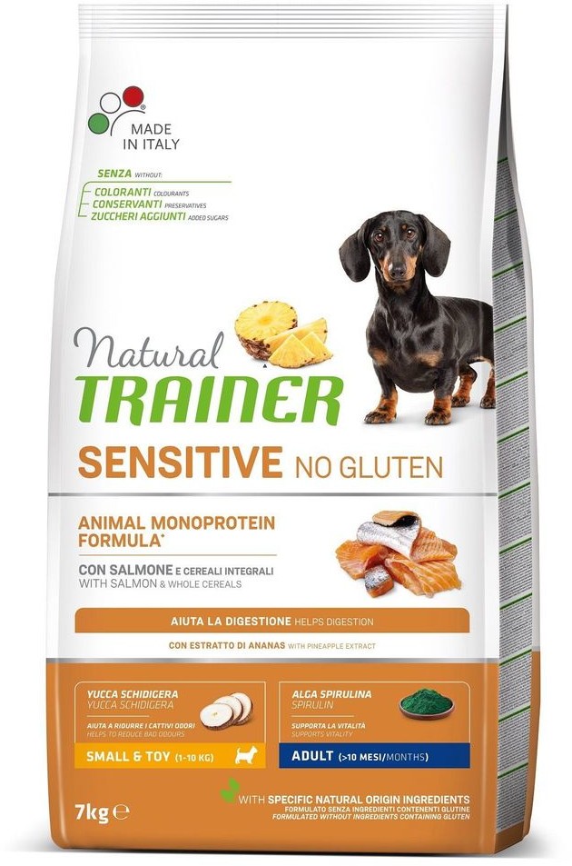 Trainer Natural Sensitive No gluten Adult Mini Salmon 7 kg