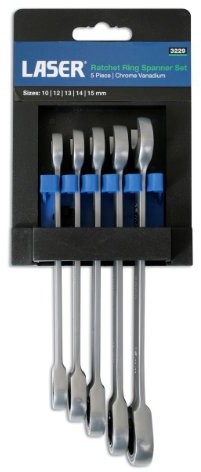 Laser 3229 Laser 3229 5-częściowy zestaw kluczy oczkowych-zestaw gniazdek/ LAS3229