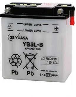 Yuasa yb5l-B power Sports AGM akumulator motocyklowy, nie wymaga konserwacji (cena w zestawie: EUR 7,50 kaucji) YB5L-B -Y-