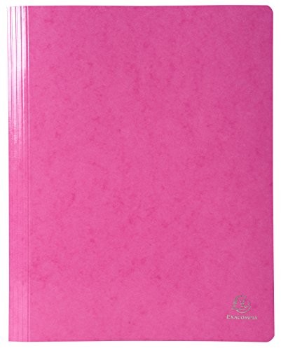 Exacompta Exacompta 380808B skoroszyt (Iderama, powlekany karton premium Manila, wodoodporny, 355 g, A4), 1 sztuka, różowy 4010903808081