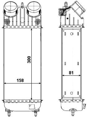 NRF Chłodnica powietrza doładowującego NRF 30473 30473